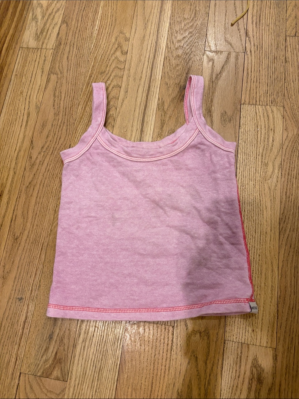 Merge Light Pink Cotton Tank Top